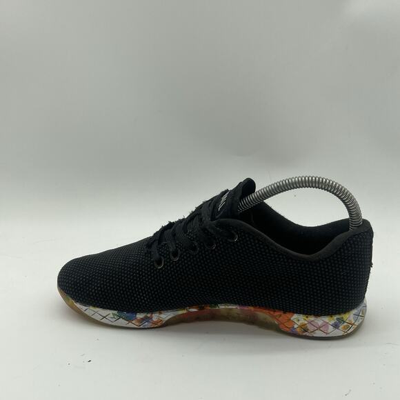 Mens 5.5 Women 7 NoBull OutWork Trainer Black Colorful Camo Crossfit Gym Shoe - Picture 5 of 9